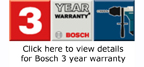 Bosch 3 Year Warranty Statement