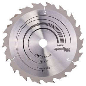Bosch 2608640785 TCT Circular Saw Blade - 160mm Speedline Wood