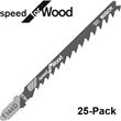 Bosch T144D 25 Pack | Bosch Jigsaw Blades Fast Cut for Wood x25