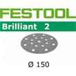 Festool Brilliant 2 Sanding Discs 496587 150mm 80 Grit