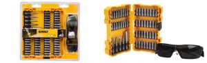 Dewalt DT71540 53-Piece Screwdriver Bit Set With Safety Glasses