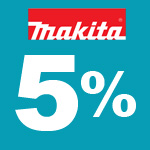 5% OFF all Makita using code MAKITA5