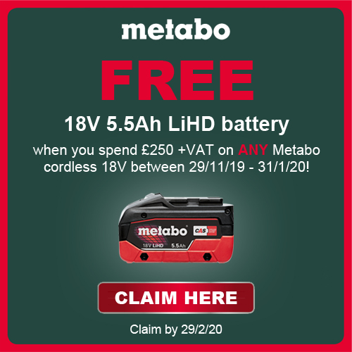 Metabo FREE Battery Offer 2019 Shop Our Best Deals Claim Now 