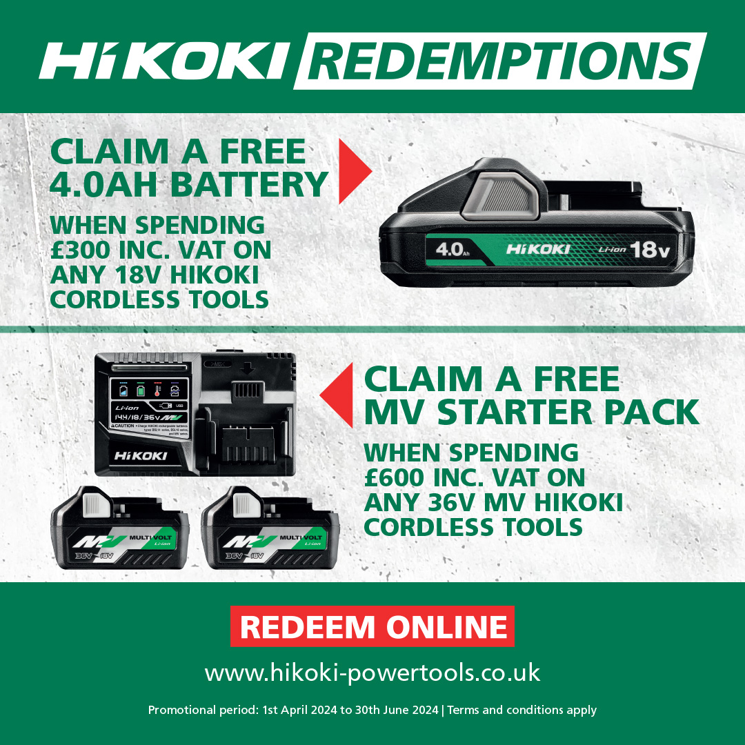 hikoki free battery