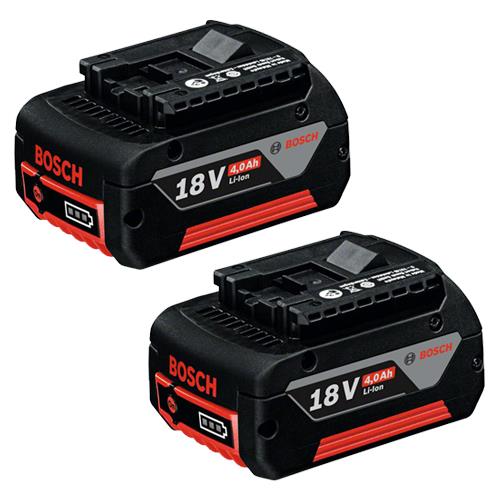 Bosch 18V 4Ah Lithium-ion Coolpack Battery (Twin Pack)