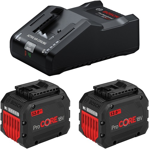 Bosch ProCore Set (2x 18V 12Ah & GAL18V-160)