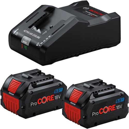 Bosch ProCore Set (2x 18V 8Ah & GAL18V-160)