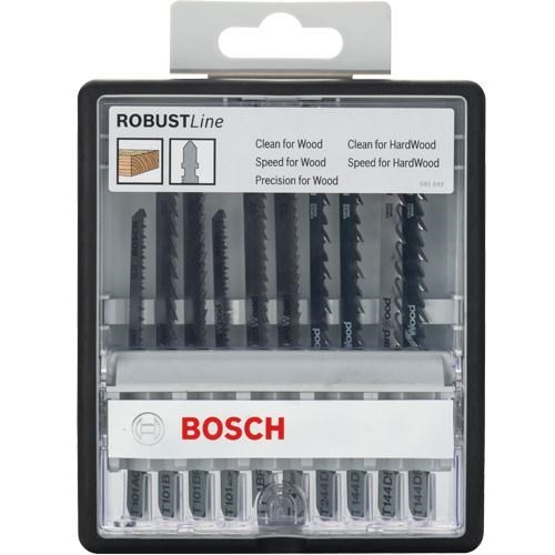 Bosch Robust Jigsaw Blade Set for Wood (10pcs)