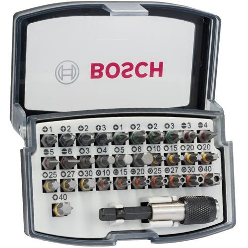 Bosch Extra-Hard Screwdriver Bit Set (32pcs) 1/4" Hex