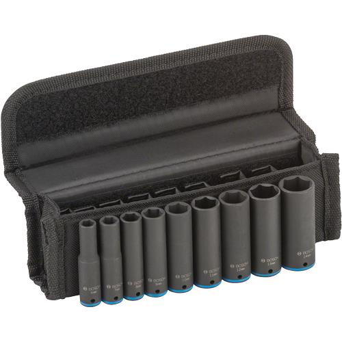 Bosch 1/4" Deep Impact Socket Set (9pcs)