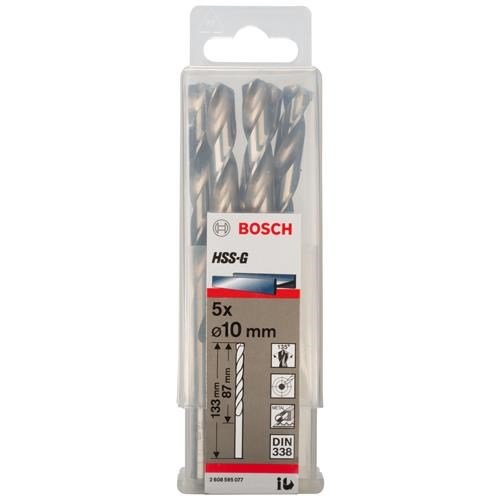 Bosch HSS-G 10mm dia Drill Bit (5pk)