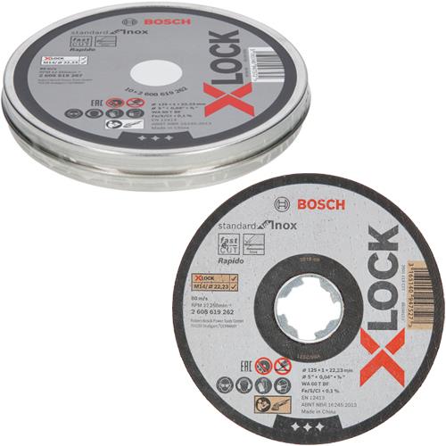 Bosch X-LOCK 125mm Inox Cutting Discs (Tin of 10)