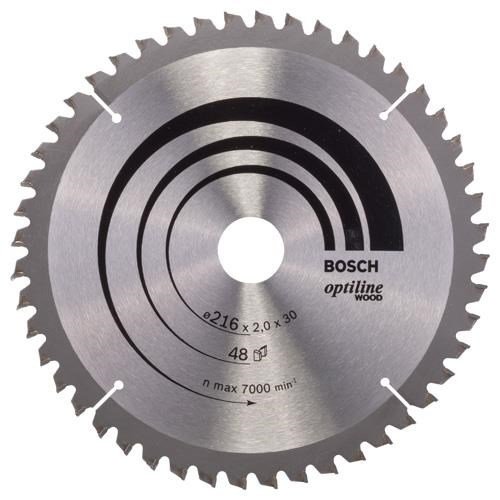 Bosch Optiline Wood TCT Saw Blade 216x48x30mm Bore