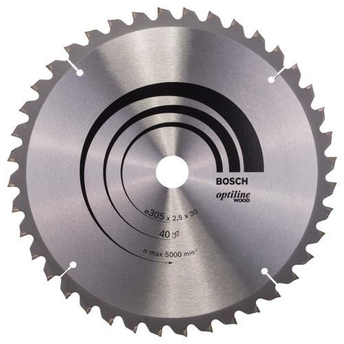 Bosch Optiline Wood TCT Saw Blade 305x40x30mm Bore