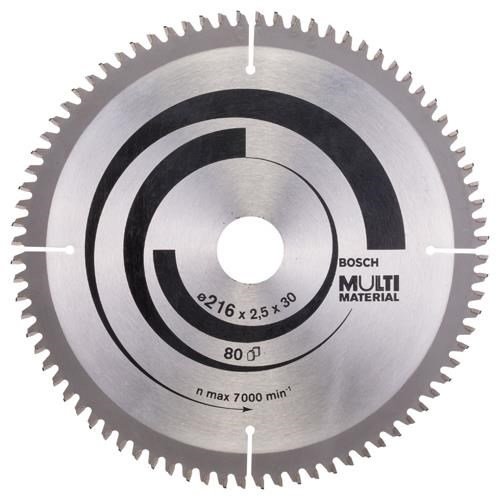 Bosch Multi Material TCT Saw Blade 216x80x30mm Bore