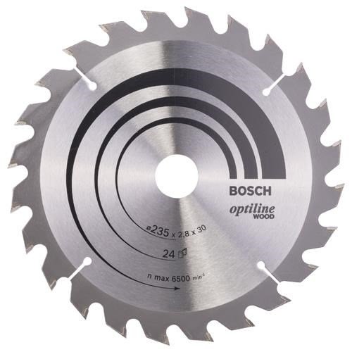 Bosch Optiline Wood TCT Saw Blade 235x24x30mm Bore