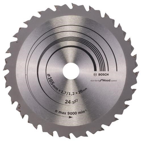 Bosch Speedline Wood TCT Saw Blade 165x24x20mm Bore