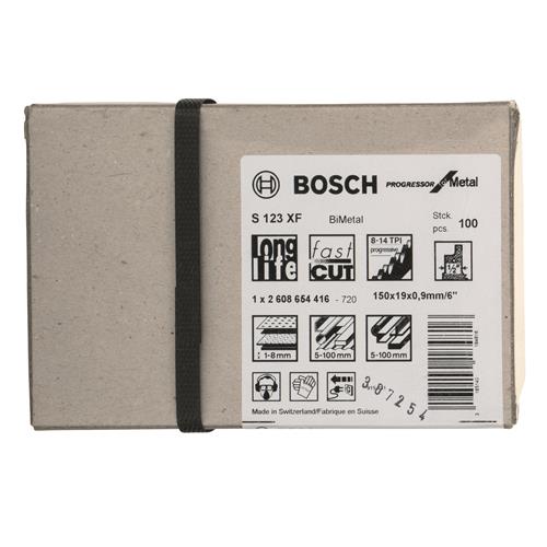 Bosch S123XF for Metal 100 Pack