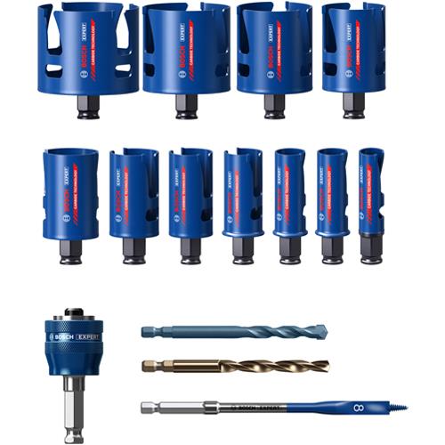 Bosch Expert Construction Material Holesaw Set (15pcs)