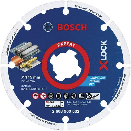 Bosch X-LOCK 115mm Diamond Metal Disc