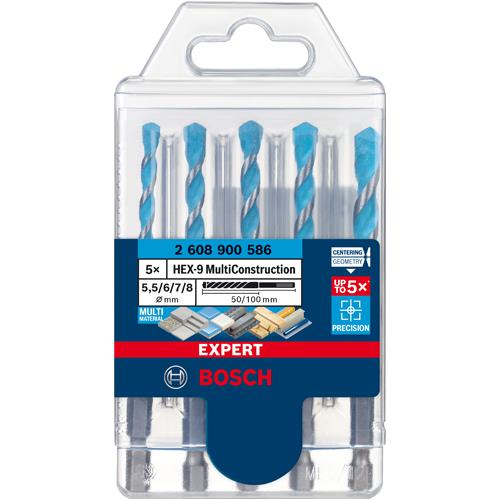 Bosch Expert Multi-construction Hex Bit Set (5pcs)