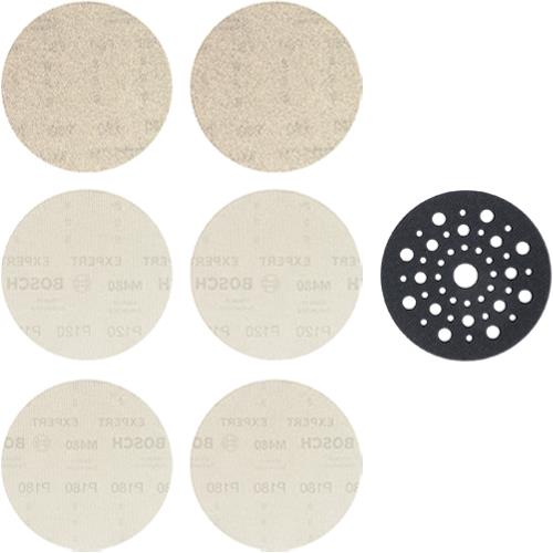 Bosch 125mm Expert Sanding Net Set for Wood, Paint & Drywall (7pcs)