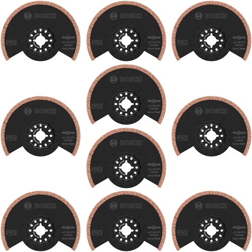 Bosch ACZ85RT3 Starlock 85mm Segment Multi-tool Blades for Grout 10pk