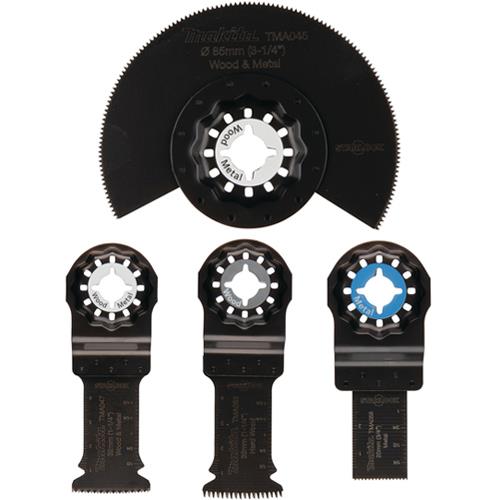 Makita Starlock Multi-tool Blade Set for Wood & Metal (4pcs)