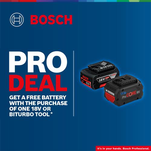Bosch 4pc 18V Entry-level Kit (3x 4Ah)