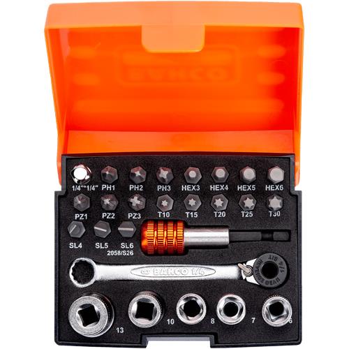 Bahco Screwdriver Bit & Socket Set (26pcs)