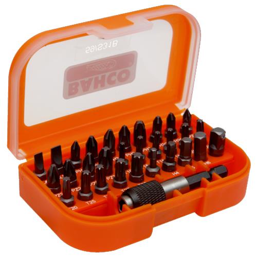 Bahco Screwdriver Bit Set (31pcs) 1/4" Drive