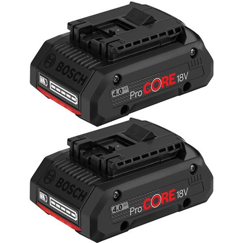 Bosch 18V 4Ah ProCore Battery (Compact, High-Performance) (2 PACK)