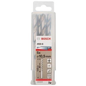 Bosch HSS-G 10.5mm dia Drill Bit (5pk)