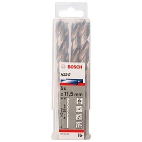 Bosch HSS-G 11.5mm dia Drill Bit (5pk)