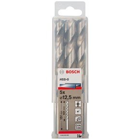 Bosch HSS-G 12.5mm dia Drill Bit (5pk)