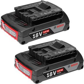 Bosch 18V 2Ah Battery Twin Pack