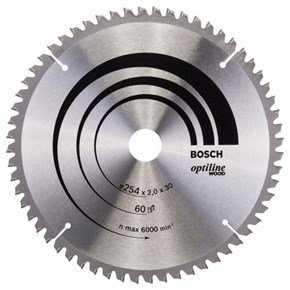 Bosch Optiline Wood TCT Saw Blade 254x60x30mm Bore