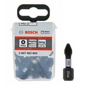 Bosch 25mm PH2 Impact Control Screwdriver Bits (25pk)