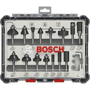 Bosch 6mm Router Bit Set (15pcs)