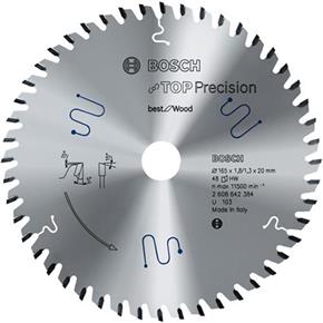 Bosch Top Precision Best for Wood Circular Saw Blade 165x20mm 48T