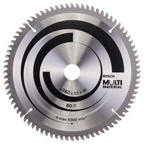 Bosch Multi Material TCT Saw Blade 260mmx80Tx30mm