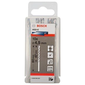 Bosch HSS-G 4.5mm dia Drill Bits (10 pack)