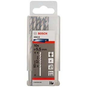 Bosch HSS-G 5.5mm dia Drill Bits (10 pack)