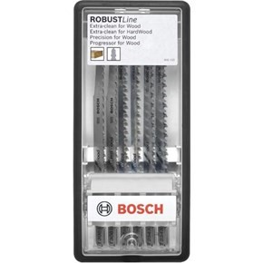 Bosch Robust Jigsaw Blade Set for Wood (6pcs)