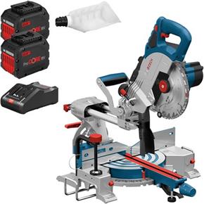 Bosch GCM18V-216 18V BITURBO Single-bevel Mitre Saw (2x 12Ah ProCore)