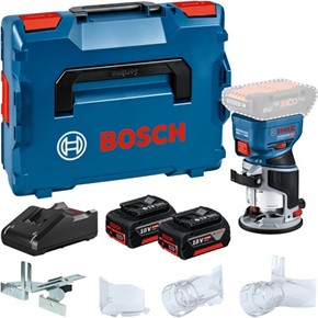 Bosch GKF18V-8 18V 1/4&quot; Palm Router (2x 5Ah)