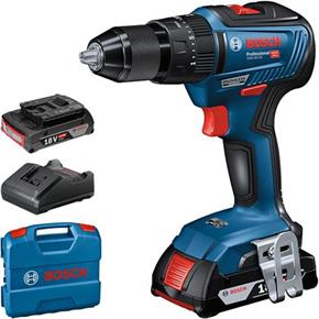 Bosch GSB 18V-55 18V Brushless Combi Drill (2x 2Ah)