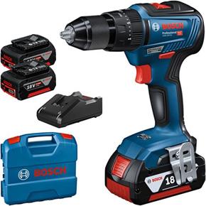 Bosch GSB 18V-55 18V Brushless Combi Drill (3x 3Ah)