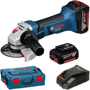 Bosch GWS18VLi 18V Angle Grinder (2x 5Ah)