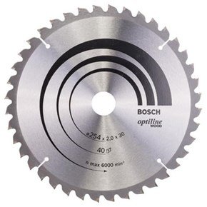 Bosch Optiline Wood TCT Saw Blade 254x40x30mm Bore